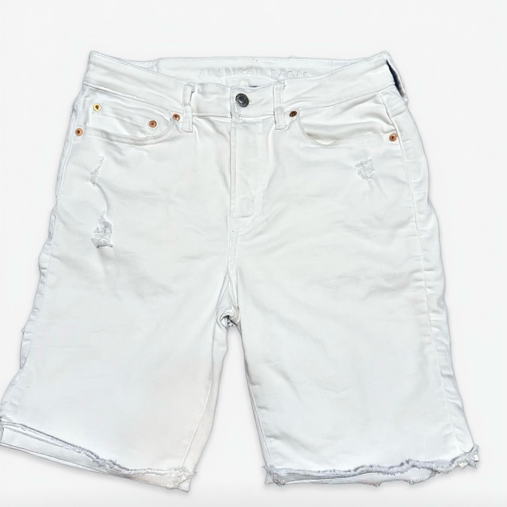 American Eagle Men’s White Denim Shorts for men